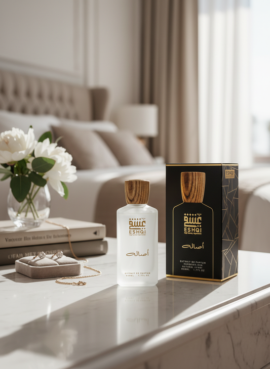 عطر ESHQI أصالة في غرفة سيدة ثرية