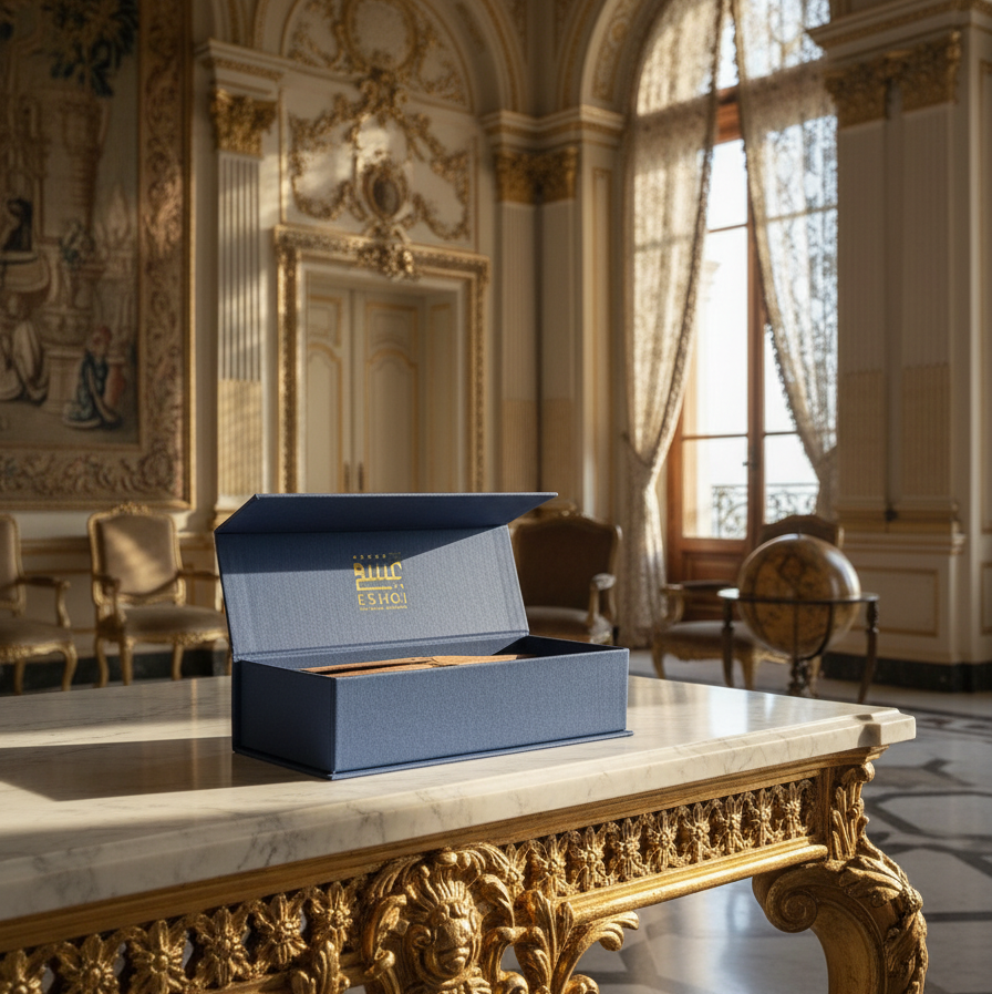 Oud Chips Box in Luxury Palace Setting
