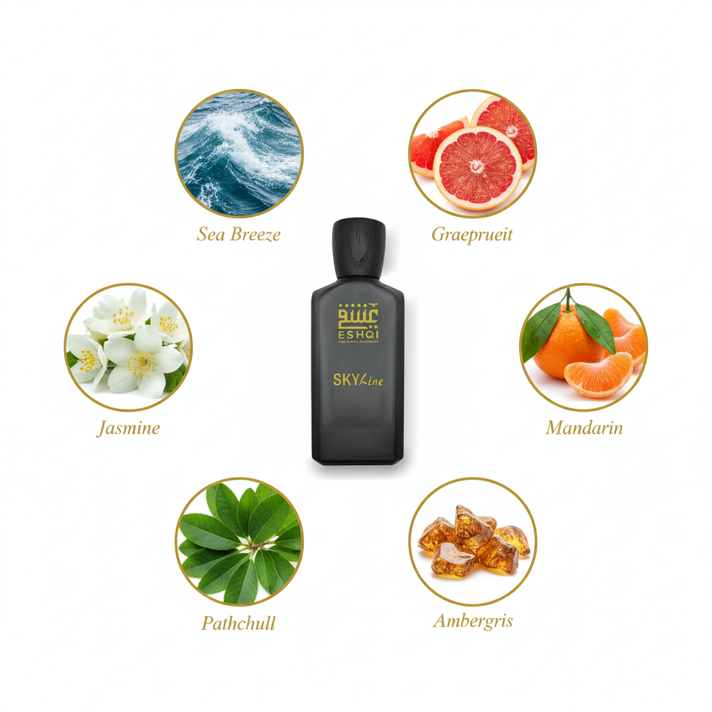 سكاي لاين مع المكونات