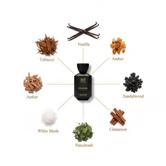 Cubian - Ingredients with Connecting Lines