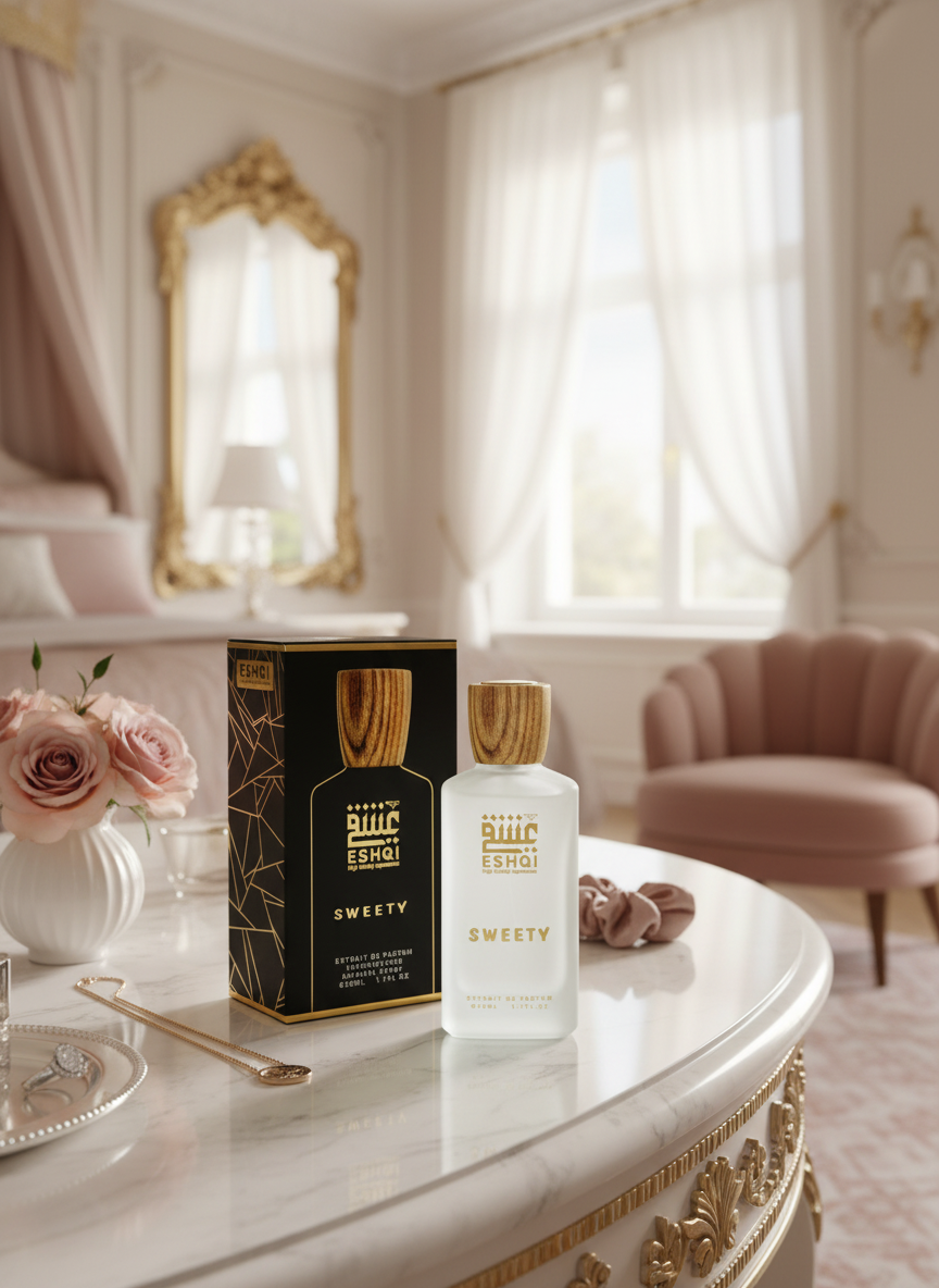 عطر ESHQI Sweety في غرفة فتاة ثرية