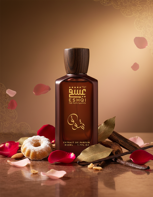 صورة احترافية لعطر ESHQI شوق