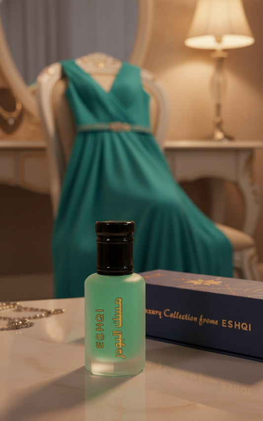 عطر ESHQI بحجم أكبر مع العلبة والفستان