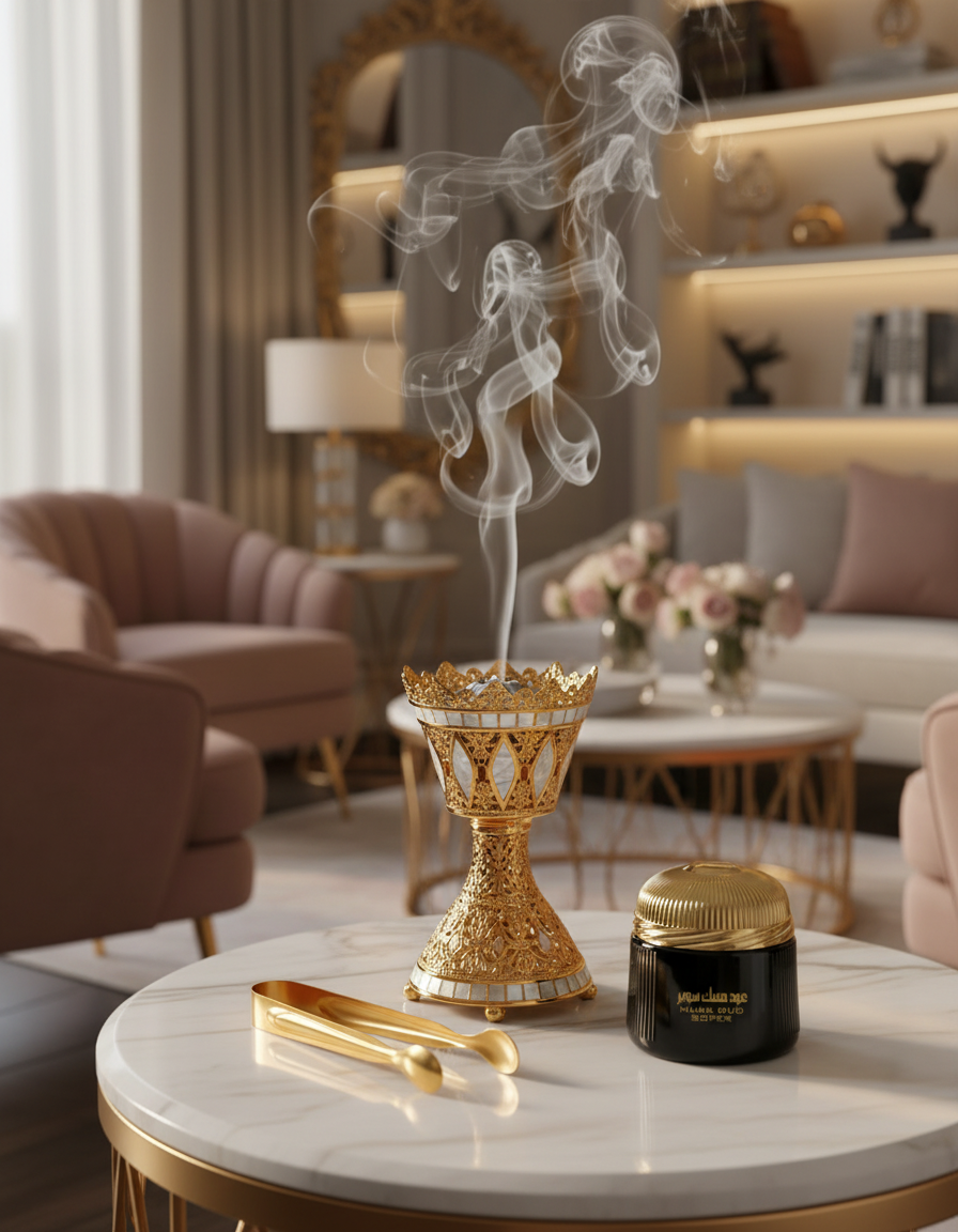 Musk Oud Soper Luxury Feminine Home Scene